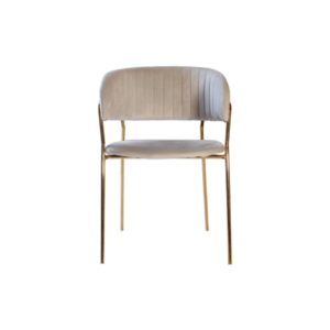 Azul - gold frame with grey velvet