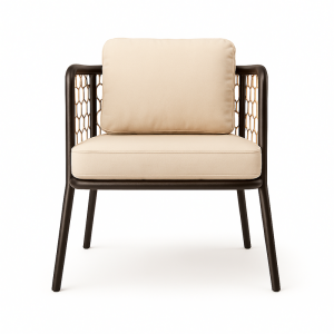 Loise– beige fabric chair