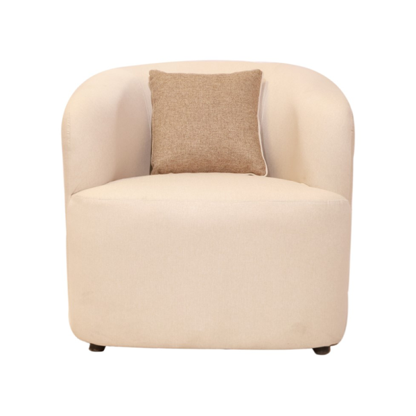 Lean – light beige armchair