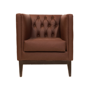 Brownie – brown leather armchair