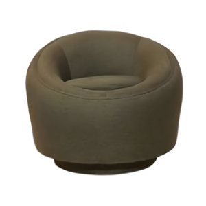 Molo – olive green fabric accent chair