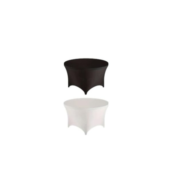 Round 6ft Banquet Table with stretch cover