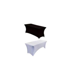 Stretch fabric 6 ft trestle table cover