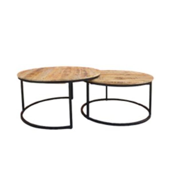 Round set  coffee  table