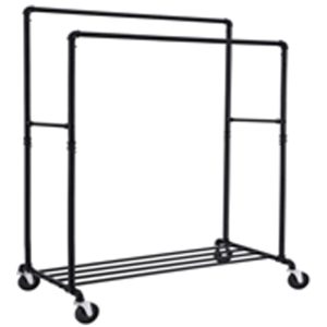 Clothes hanger on wheels