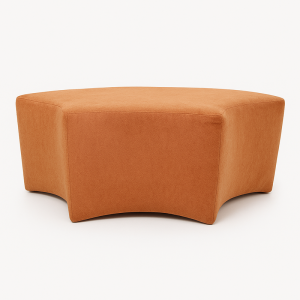 Poppy 2 three-seater pouffe  ( Crescent shape )