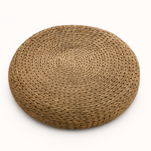 Cat  rattan pouffe