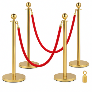 Stanchion pole & rope