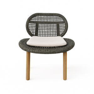 Danielle rattan with cushion