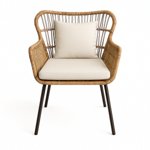 PE rattan with cushion