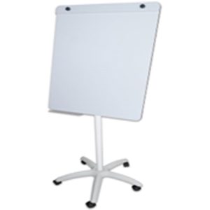 Magnetic white board stand type on wheels