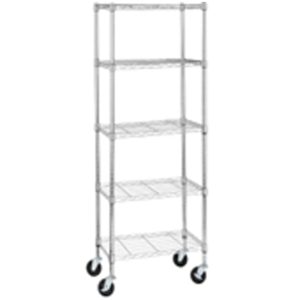 Metal shelves
