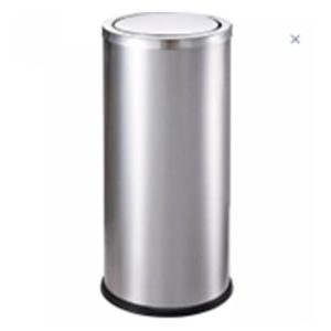 Round stainless steel sh bin