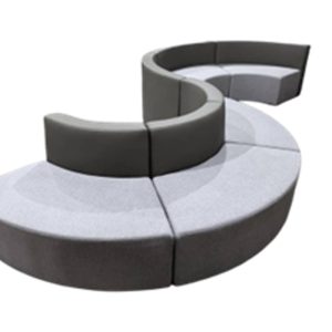 S shape sectional sofa