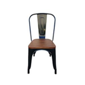 Tolix chair wooden seat